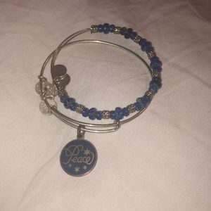 Peace Alex and Ani Double Bracelet
